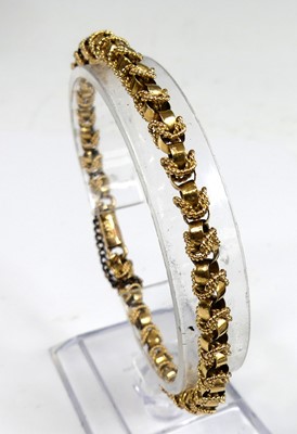 Lot 2336 - A yellow metal Byzantine style link...