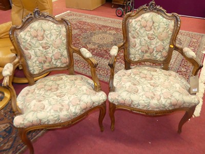 Lot 1253 - A pair of early 20th century French beech tub...