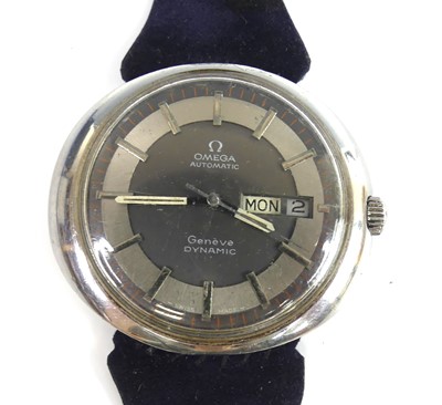 Lot 2374 - A stainless steel Omega Automatic Geneve...