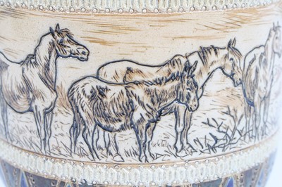 Lot 2063 - Hannah Barlow for Doulton Lambeth, a stoneware...