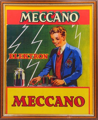 Lot 2062 - Reproduction Meccano Electron framed...