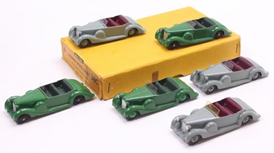 Lot 1042 - Dinky Toys 38c trade box of 6 Lagonda Sports...