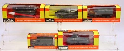Lot 1526 - Solido Boxed Military Vehicle Group, 5...