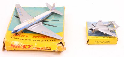Lot 1182 - Nicky Toys (Dinky) group of 2 Aircraft...