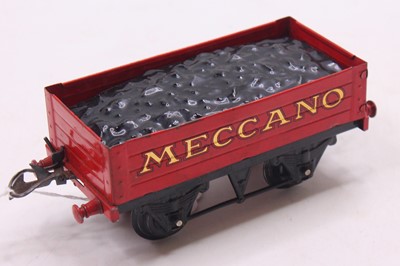 Lot 133 - 1931-6 Hornby 0-gauge ’Meccano’ Coal wagon,...