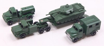 Lot 1459 - Matchbox group of 4 loose military diecasts to...