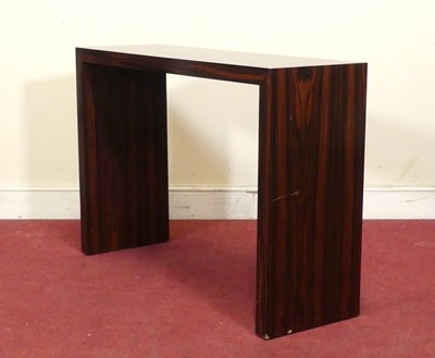 Lot 474 - A contemporary calamander veneered console...