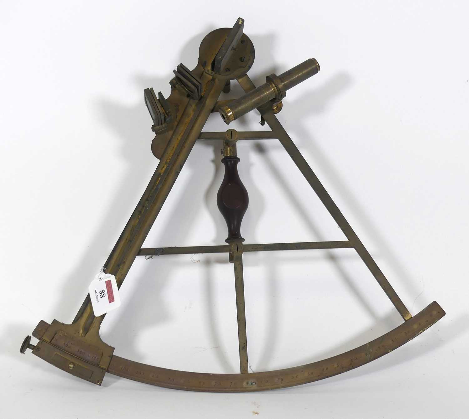 Lot 88 - A 19th century brass sextant, by Jesse Ramsden,...