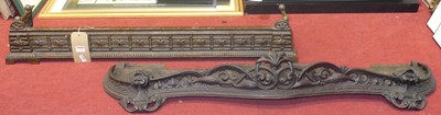 Lot 1288 - Two late Victorian black painted cast iron...