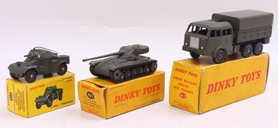Lot 1272 - French Dinky Toys group of 3 military diecasts...