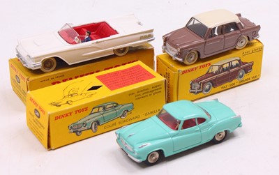 Lot 1304 - French Dinky Toys group of 3 diecasts to...