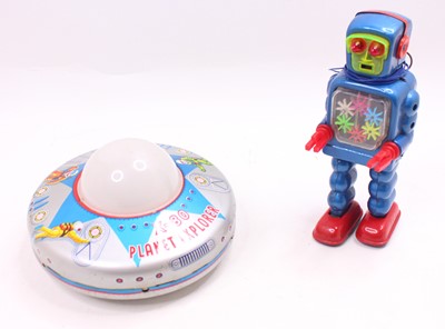 Lot 1865 - Modern Toys Japan Tinplate Battery Operated...