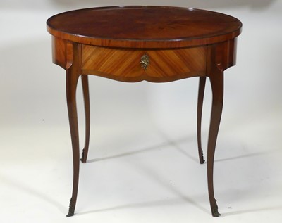 Lot 2516 - A French rosewood and marquetry inlaid centre...