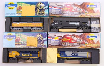 Lot 820 - Four HO gauge Athearn locos to include a...