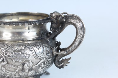 Lot 57 - Two Chinese silver export vessels, circa 1900...