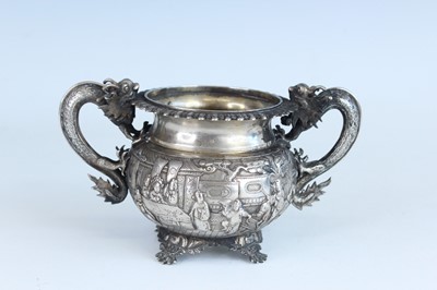 Lot 57 - Two Chinese silver export vessels, circa 1900...