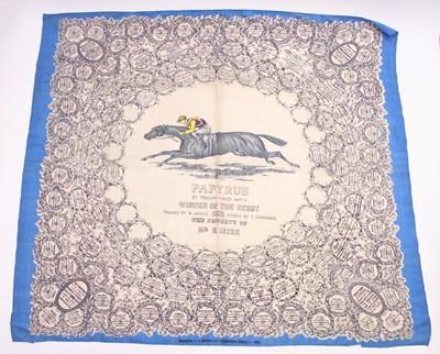 Lot 1584 - A silk Derby scarf commemorating the victory...