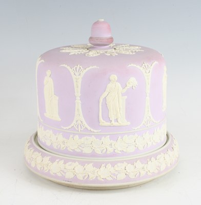 Lot 2052 - A Victorian Wedgwood lilac pink jasperware...