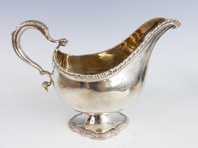 Lot 2185 - A large George III silver pedestal...