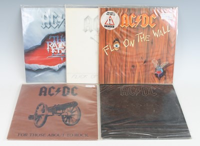 Lot 1083 - AC/DC - a collection of six LP's to include If...