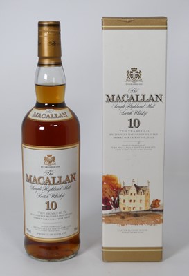 Lot 1464 - The Macallan 10 year old single Highland malt...