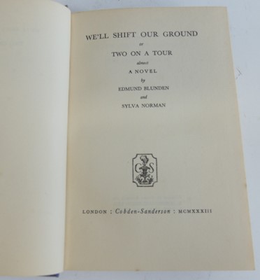 Lot 2027 - BLUNDEN, Edmund and NORMAN, Sylvia; We'll...