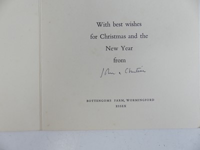 Lot 2030 - NASH, John R.A. (1893-1977); a signed letter...