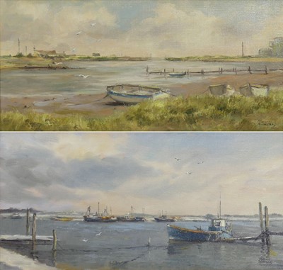 Lot 349 - Phyllis Morgan RGI (1911-2001) - Ferry stage,...