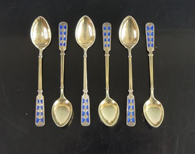 Lot 92 - David Andersen - a set of six Norwegian Art...