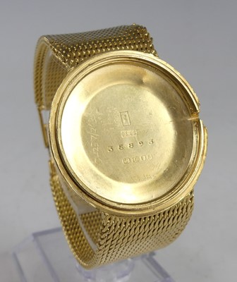 Lot 2375 - An Omega 18ct gold watch back and bracelet...
