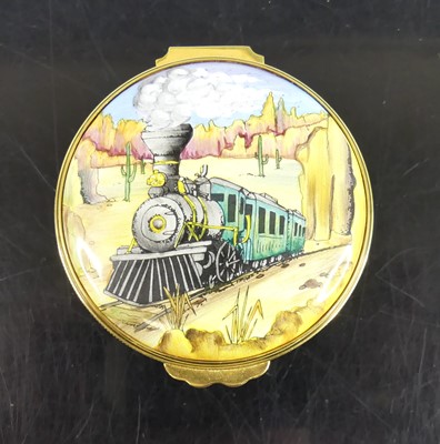 Lot 29 - A contemporary Moorcroft enamel circular pill...