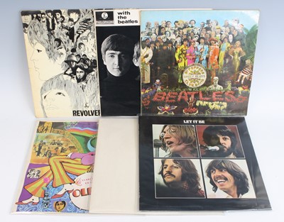 Lot 1116 - The Beatles - a collection of six LP's to...