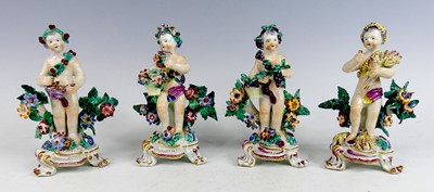 Lot 2045 - A set of four 18th century English porcelain...