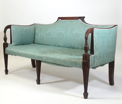 Lot 2537 - A Regency mahogany framed and later silk...