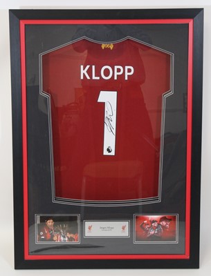 Lot 1530 - Jurgen Klopp, a replica Liverpool Football...