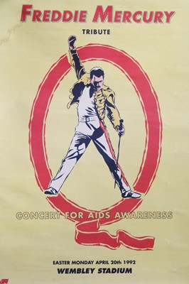 Lot 1126 - Freddie Mercury - an advertising poster for...