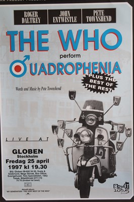 Lot 1278 - The Who - The Who perform Quadrophenia poster...
