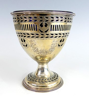 Lot 2129 - A George III silver gilt pedestal sweetmeat...