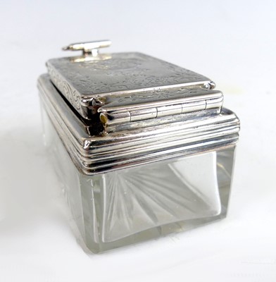 Lot 2096 - An early Victorian silver and glass travelling...