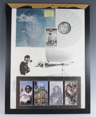 Lot 1227 - John Lennon - Imagine, 1st pressing, mounted...