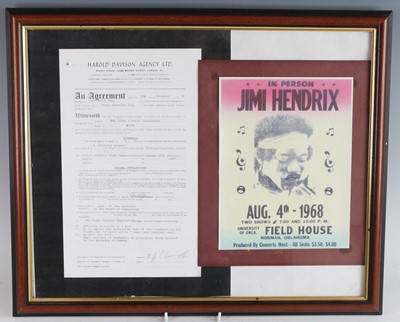 Lot 1328 - Jimi Hendrix - a reproduction of the Harold...