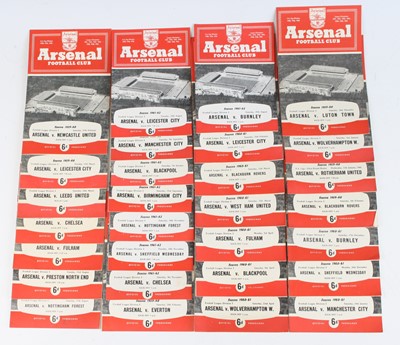 Lot 1545 - A collection of assorted football progarmmes...