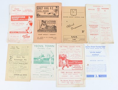 Lot 1566 - A collection of assorted football programmes...