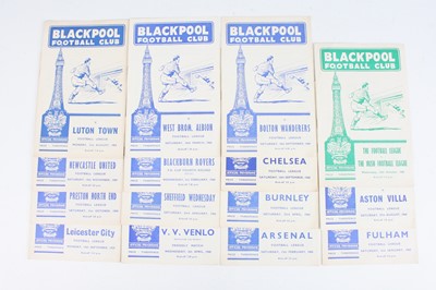 Lot 1567 - A collection of football programmes being...