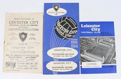 Lot 1556 - A collection of football programmes being...
