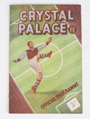 Lot 1559 - Crystal Palace, a collection of six programmes...