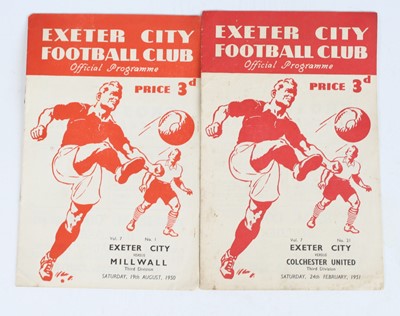 Lot 1562 - A collection of football programmes being...