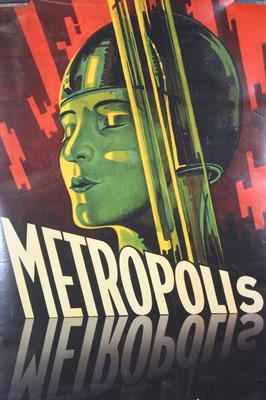 Lot 1502 - Metropolis, a reproduction film poster, 92 x...