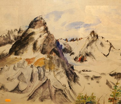 Lot 1057 - Contemporary school - La Tete Noir, Mont Blanc,...