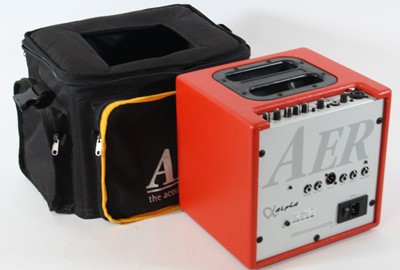 Lot 1416 - An AER X Alpha cube amplifier, in red, serial...